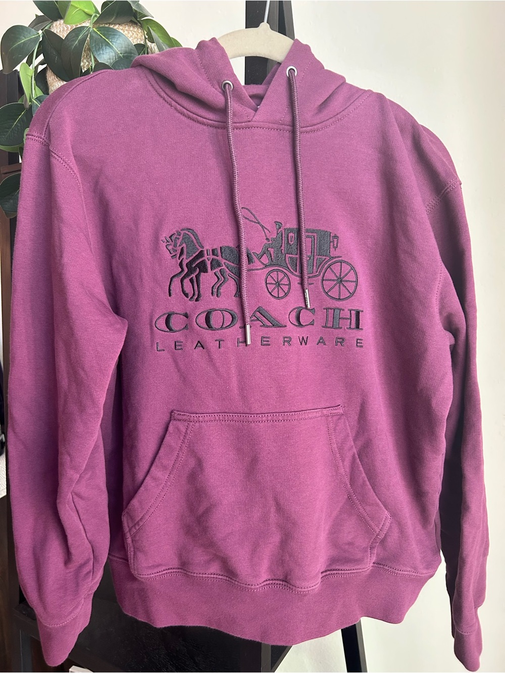 Coach Berry-Purple Logo Hoodie